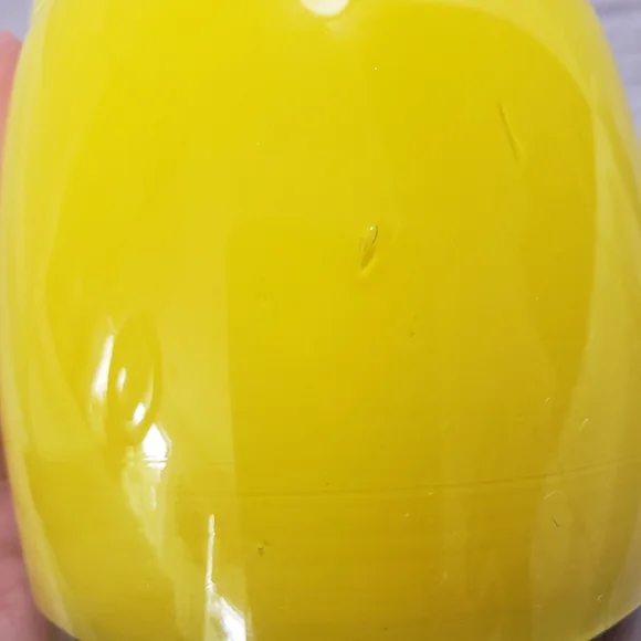 🌞SOLD🌞 Glassybaby Yellow Hand Blown Glass Candle Votive Pre Triskelion #2 - Picture 12 of 13
